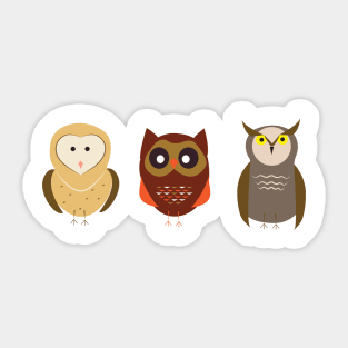 Owls Sticker